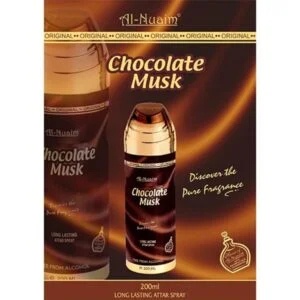 Al Nuaim CHOCOLATE MUSK Alcohol Free Body Spray 200 ML