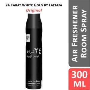 24 Carat White Gold Lattafa Perfumes Air Freshener Room Spray - 300 ML