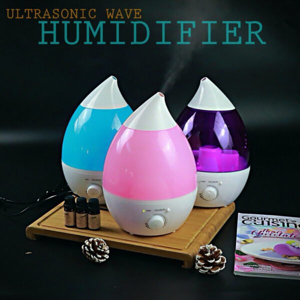 Air Humidifier Ultrasonic Cool Steam Mist with Color Changing LED Night Light 2.4 Liters Humidifier, 2.4L-Any one Humidifier, 2.4L