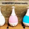Air Humidifier Ultrasonic Cool Steam Mist with Color Changing LED Night Light 2.4 Liters Round Shape