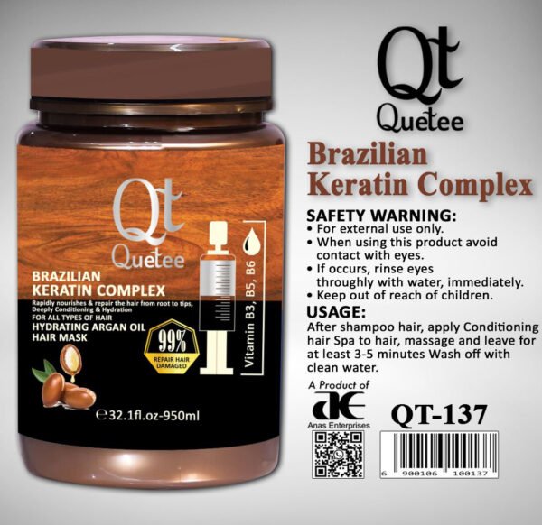 BRAZILIAN KERATIN COMPLEX 950ml Rapidly nourishes & repair the hair from root to tips