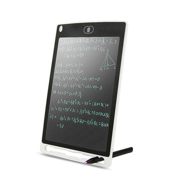 LCD Writing Tablet Pad For Kids Electric Drawing Board Digital Graphic Drawing Pad With Pen 8.5 Inches White