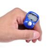 Digital Tasbeeh Counter With Hand Ring Finger Tally Electronic Tasbih Pray Counter 5 digit Portable LED - Any One Random Color