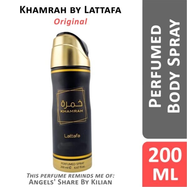 Khamrah body spray Lattafa Perfumes for women and men perfumed deodorant unisex 200ml