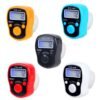 Large Digital Tasbeeh Light Counter With Hand Ring Finger Tally Electronic Tasbih Pray Counter 5 digit Portable LED - Any One Random Color