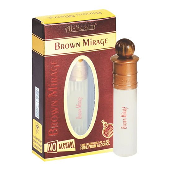 Al Nuaim Brown Mirage 6 ML Attar Roll On Al-Nuaim (Perfume Oil) for men and women