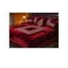 BRIDAL SECRET 7pc Velvet Embroided DOUBLE Bed Cover BS 100