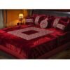 BRIDAL SECRET 8pc Velvet Embroided DOUBLE Bed Cover BS 100