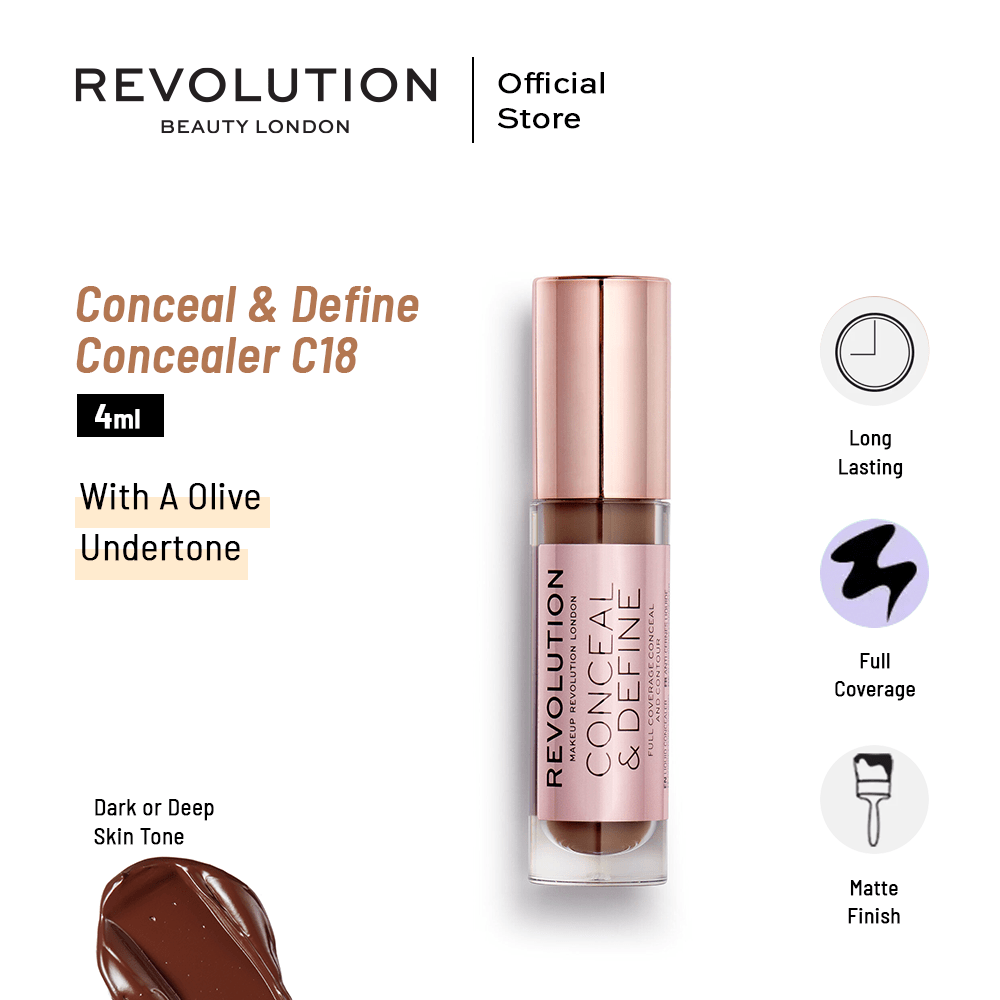 Makeup Revolution Conceal & Define Concealer C18 4ml