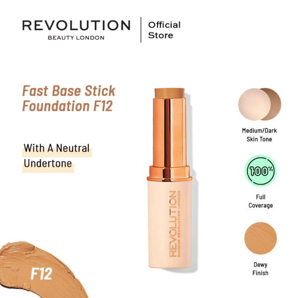 Makeup Revolution Fast Base Stick Foundation F12