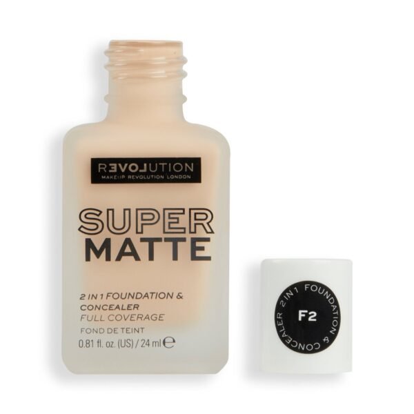 Relove By Revolution Supermatte Foundation F2 24ml