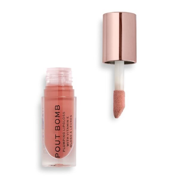 Revolution Pout Bomb Plumping Gloss Kiss Nude