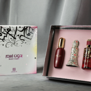 Ahmed Al Maghribi BIDUN ESAM GIFT SET (BIDUN ESAM 50ML ,BIDUN ESAM 12ML ,BIDUN ESAM GEL) Gift Set