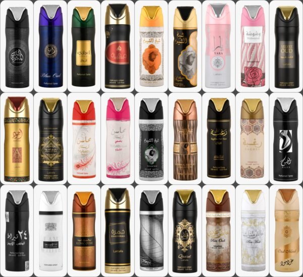 Any 12 Lattafa Deodorant Body Spray 200ml Each Lattafa Perfume For Men & Woman