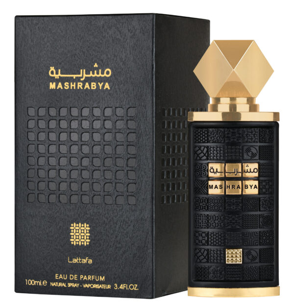 Lattafa Mashrabya for women and men Unisex Eau de Parfum Spray, 3.4 Ounce / 100 ml