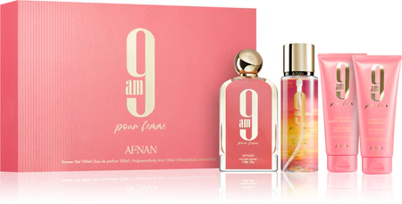 Afnan 9 am Pink Pour Femme Gift Set