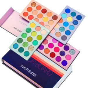 Beauty Glazed Colors Pearlescent Matte Eyeshadow, Eye Cosmetics, Makeup Palette, 4Folding Palette