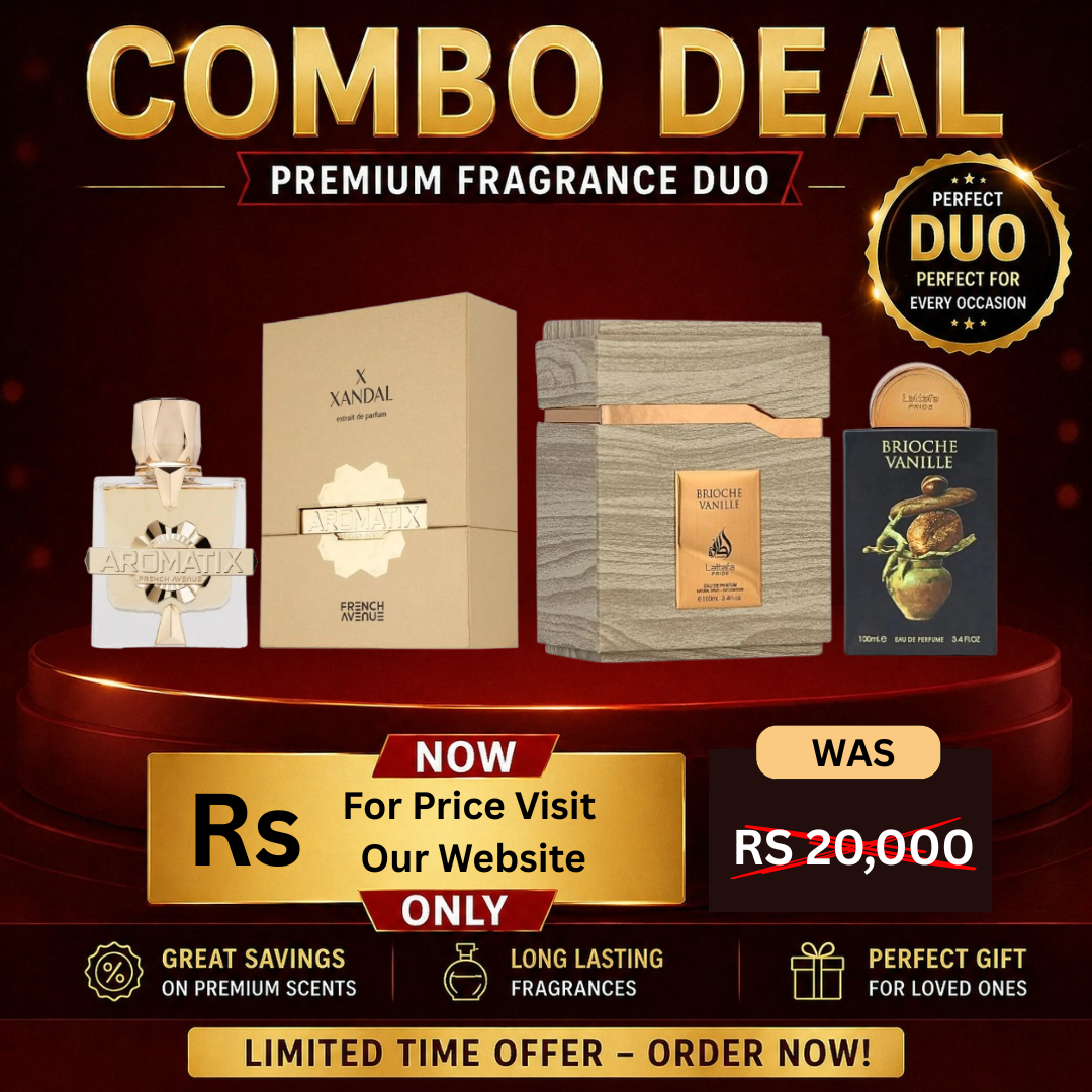 COMBO DEAL 7 Aromatix X Xandal by French Avenue EDP 100ml (WITH) Brioche Vanille by Lattafa EDP 100ml