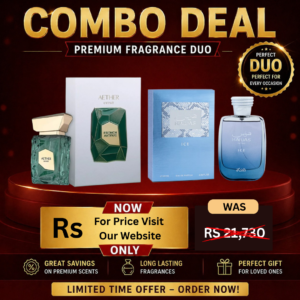 COMBO DEAL 8 Aether Extrait French Avenue EDP 100ml (WITH) Rasasi Hawas Ice For Men EDP 100 ML