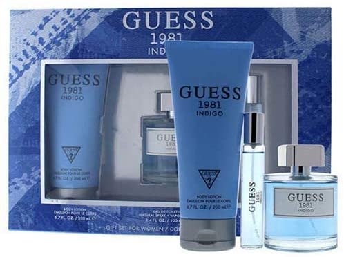 GUESS 1981 INDIGO WOMEN (100ML+200ML Body Lotion +15MLMINI) SET