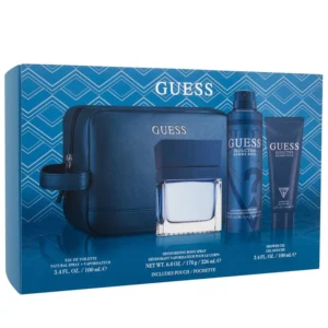 GUESS SEDUCTIVE BLUE MEN EDT 4s SET (100ML + 100ML Shower Gel + 226ML DEO+ POUCH)