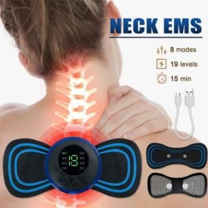 Massager Multifunctional Electric EMS Mini Portable Electric Neck Back Body Pain Relief Massager Body Massager Mat/Pad - Neck & Back Therapy/Reflexology Pain Foot Massager