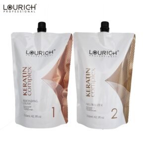 LOURICH PROFESSIONAL WHITE KERATIN COMPLEX NEUTRALIZER HAIR REBONGDING CREAM SET
