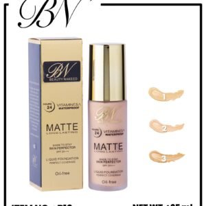 Matte Foundation -03 BN Beauty Nakeed Liquid Foundation Base Matte Long Lasting Perfect Coverage Oil Free SPF 20+++ Water Proof Mushroom Head Air Cushion, BB CC Cream Moisturizing