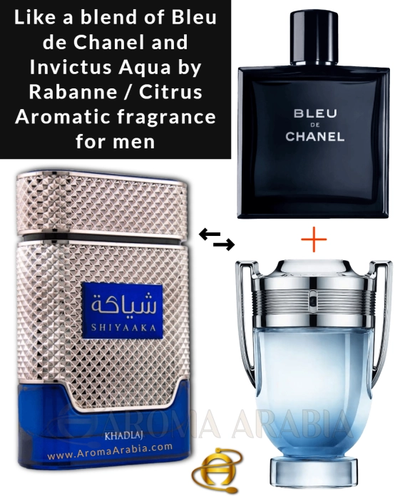Shiyaaka Blue Khadlaj Perfumes for men 100ml