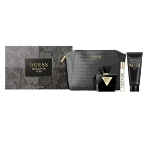 GUESS SEDUCTIVE NOIR WOMEN 4s SET (100ML+ 100ML  Shower Gel + 226ML DEO+POUCH)