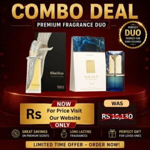 COMBO DEAL 5 Obsidian by French Avenue EDP 100ml (WITH) Al Nashama Caprice by Lattafa EDP 100ml