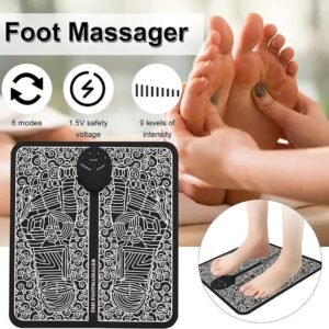 EMS Foot Massager Pad Portable Foldable Massage Pad Improve Blood Circulation Relief Pain Relax Feet