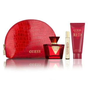GUESS SEDUCTIVE RED WOMEN SET EDT 75ML+15ML TRAVEL SPRAY+100ML BL