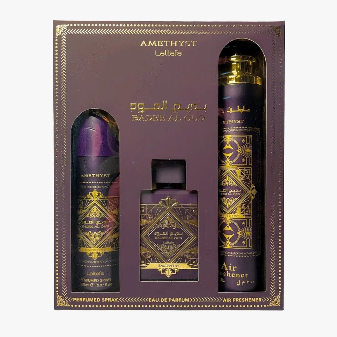 Lattafa Badee Al Oud Amethyst Gift Set